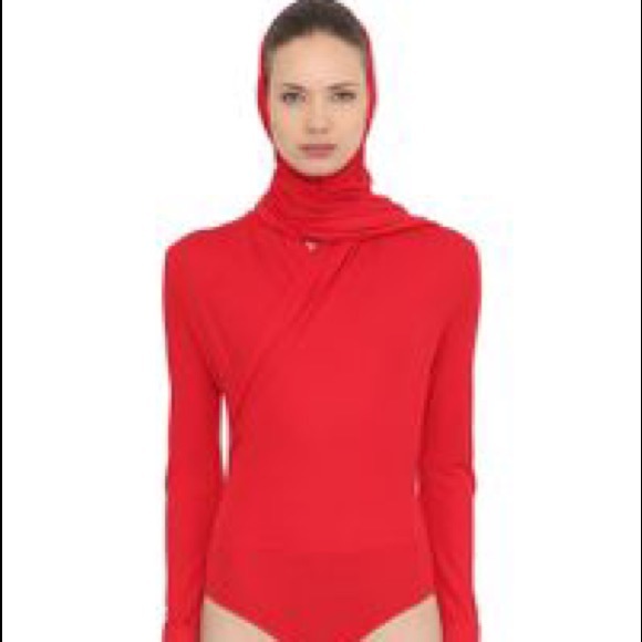 Versace hooded body suit